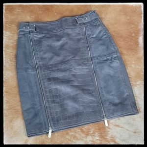 BAGATELLE COLLECTION Vegan Leather Skirt